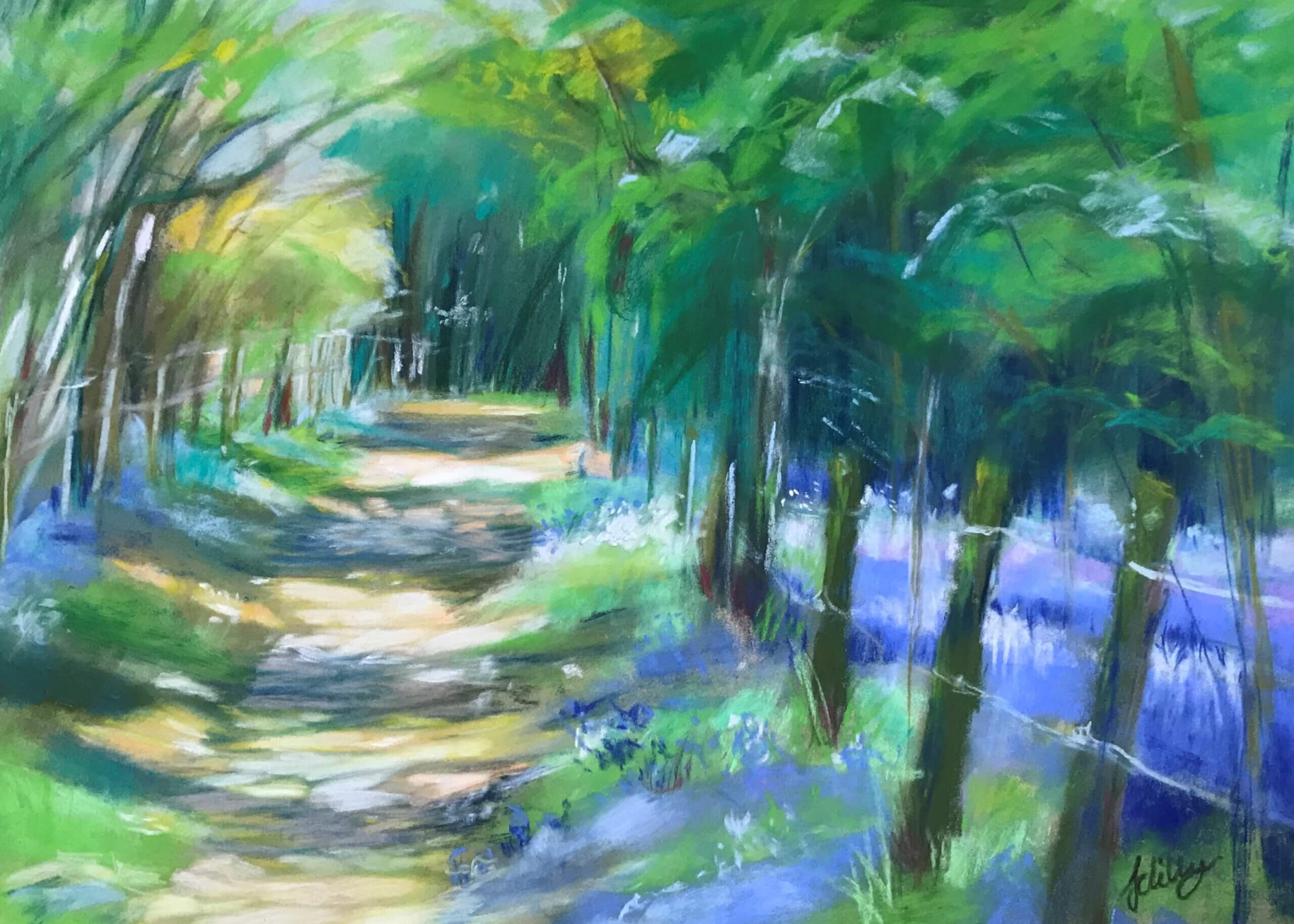 Bluebell Walk 10x12"