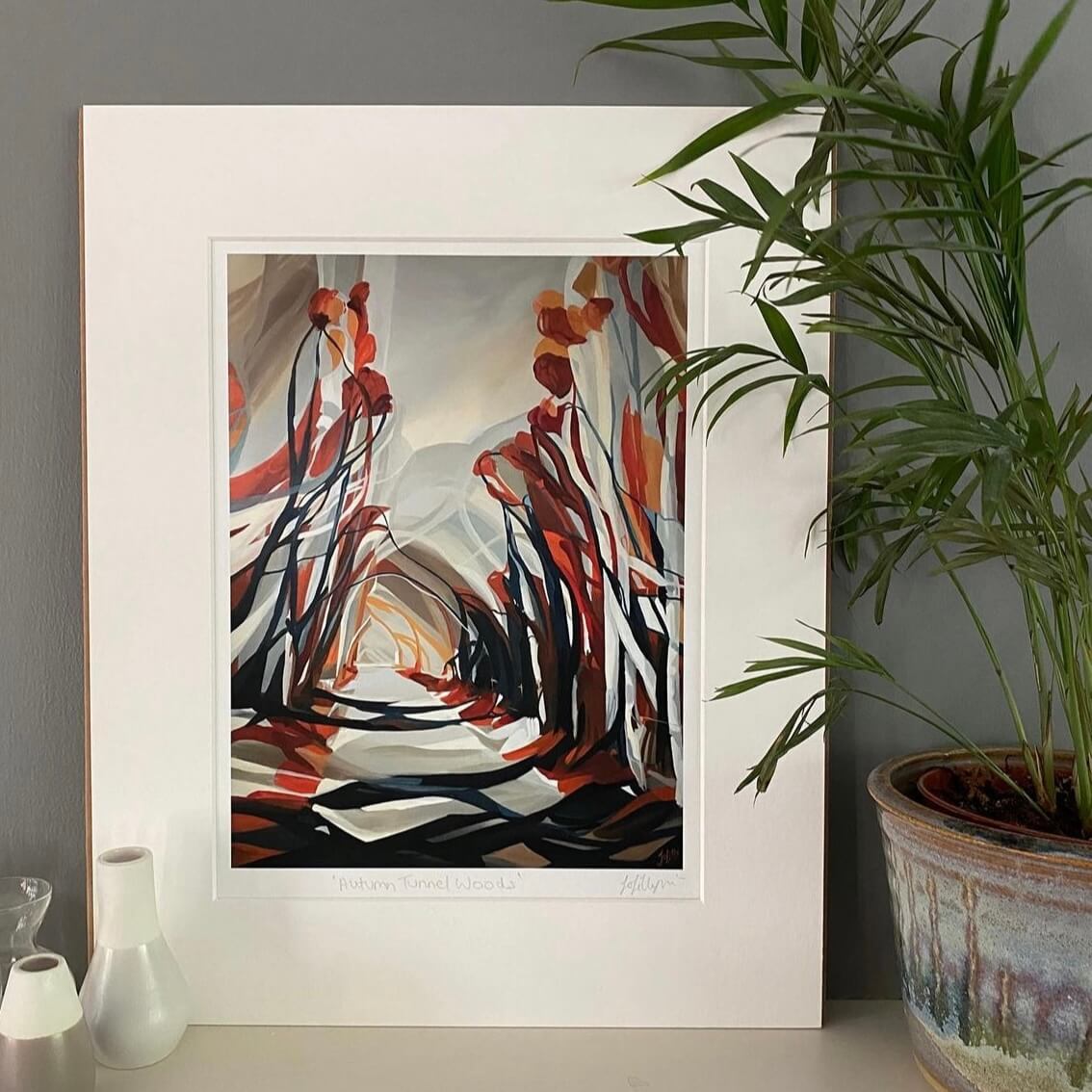 Autumn Tunnel Wood print