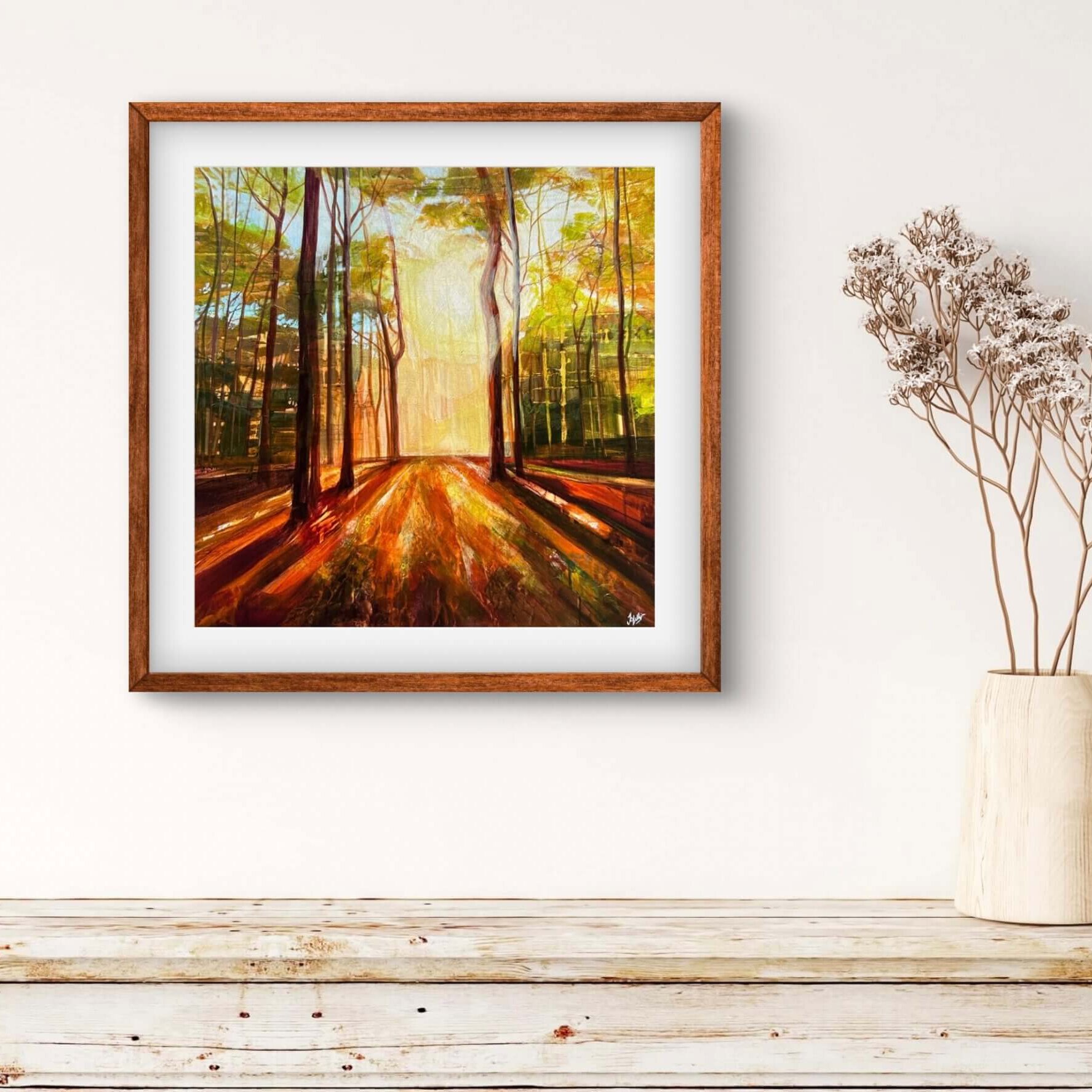Golden Glow print