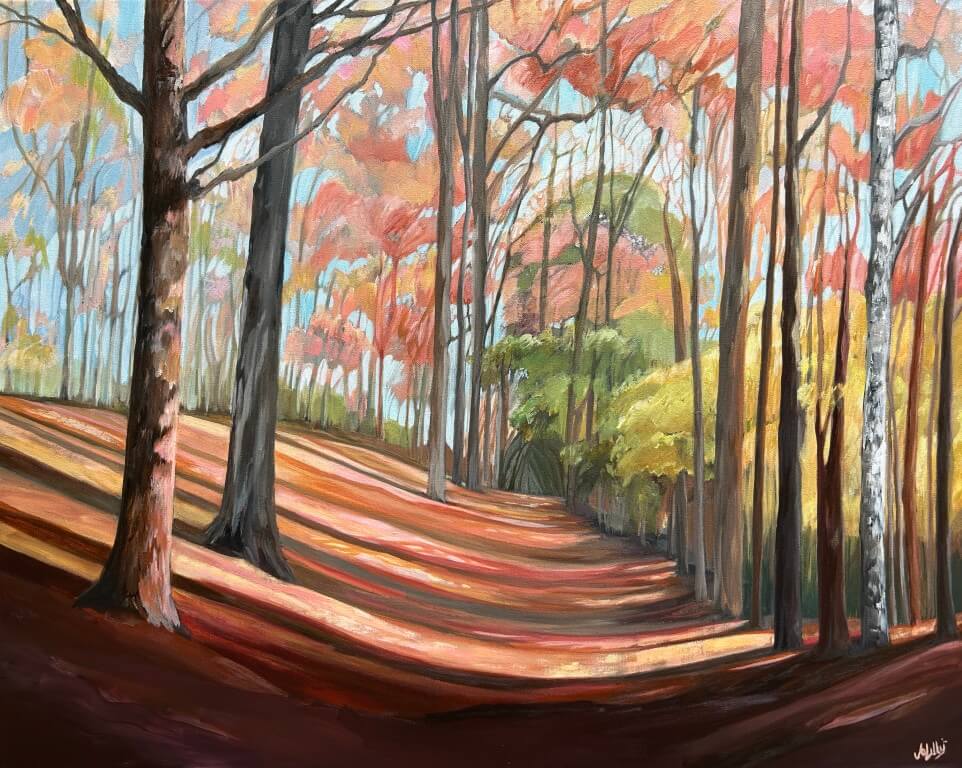 Painting of Grims Ditch