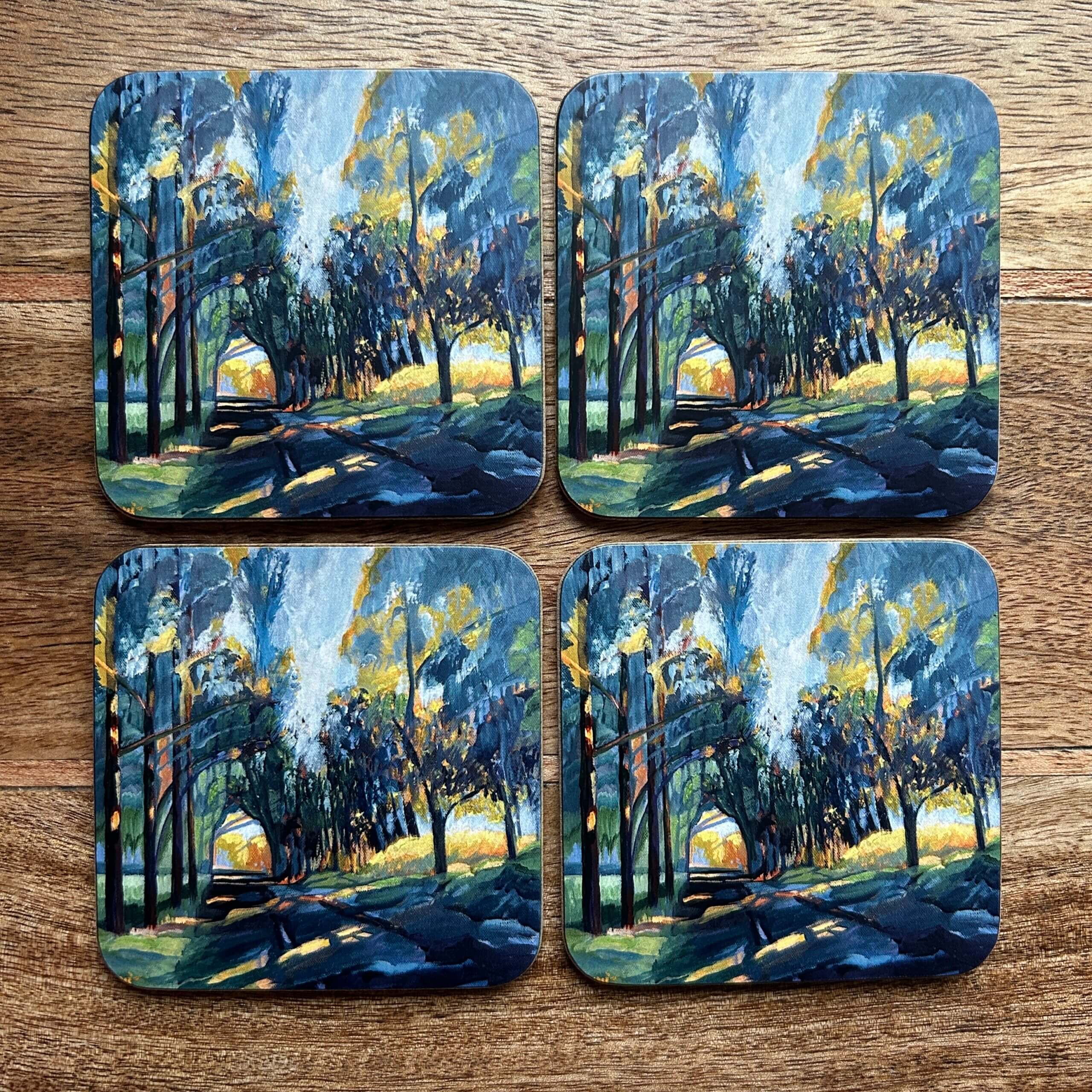 GIFT PACK Woodland Coasters x4
